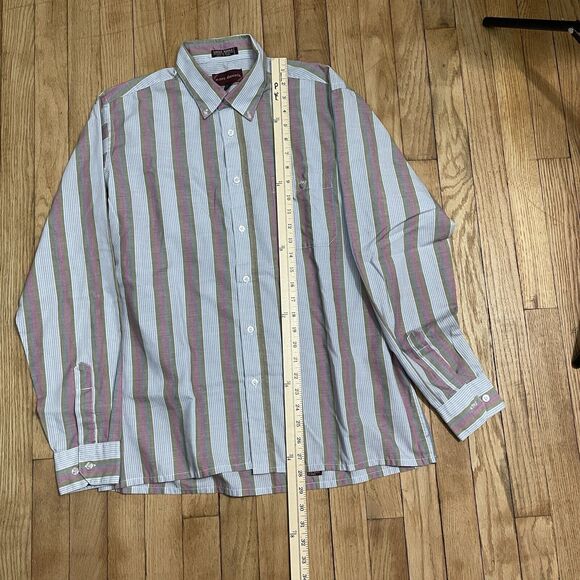Marc Daniels Single needle Large 16-16-1/2 Long Sleeve Button Down Shirt - Picture 6 of 11
